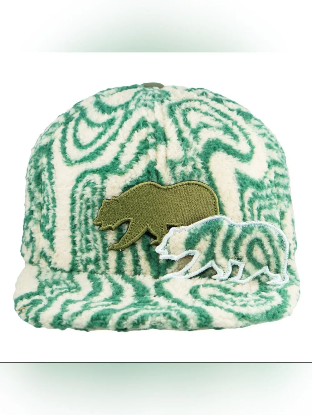 Removable Bear Green Fur Grassroots Hat
